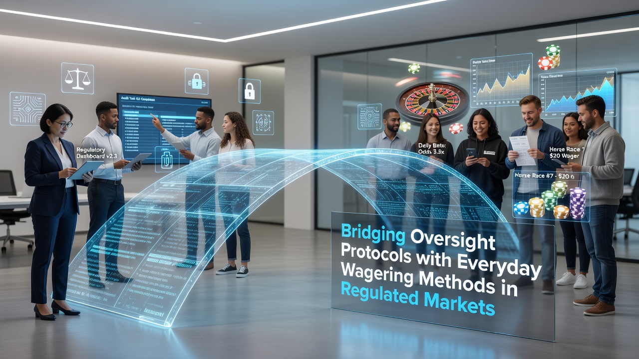 Regulatory oversight protocols integrated into casino floor operations showing verification systems and player monitoring tools