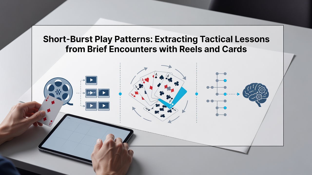 Card table layout with rapid hand sequences and timing notations