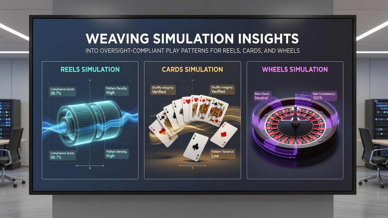 Card table simulation dashboard showing compliant wager adjustments for blackjack and poker